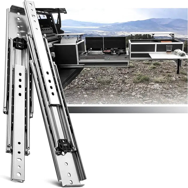 Heavy Duty Fully Extendable Drawer Runners A2576