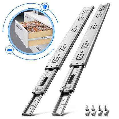 Stainless Steel Ball Bearing Drawer Runners U45, 1 Pair